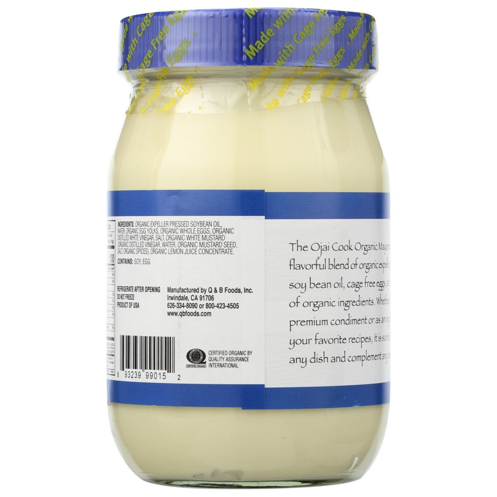 Ojai Cook Mayonnaise Organic - 16 Ounce,  Case of 6