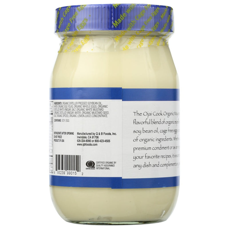 Ojai Cook Mayonnaise Organic - 16 Ounce, Case of 6