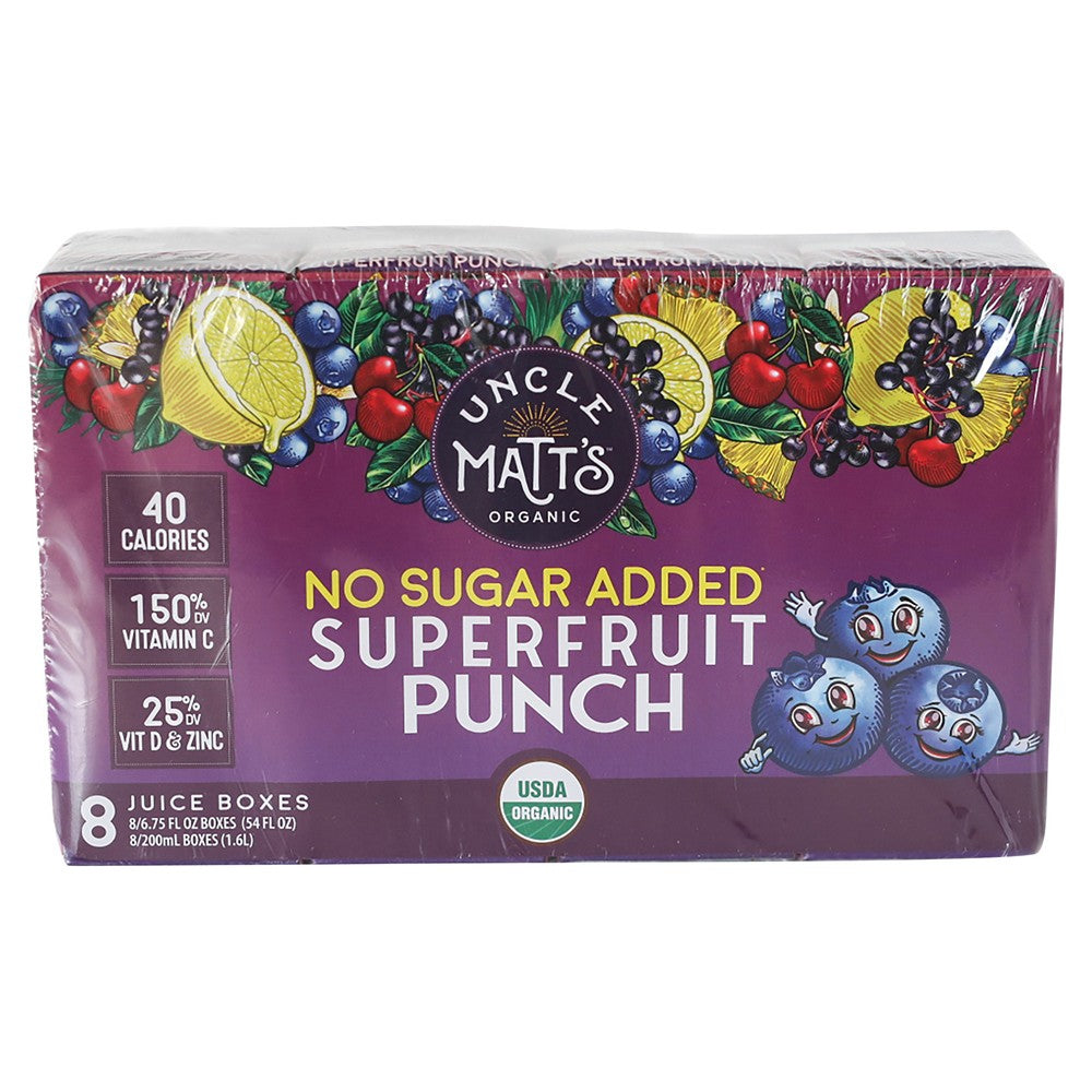 Uncle Matt's Organic - Jce Box Organic Sprfrt Punch - Case of 4-8/6.75FZ