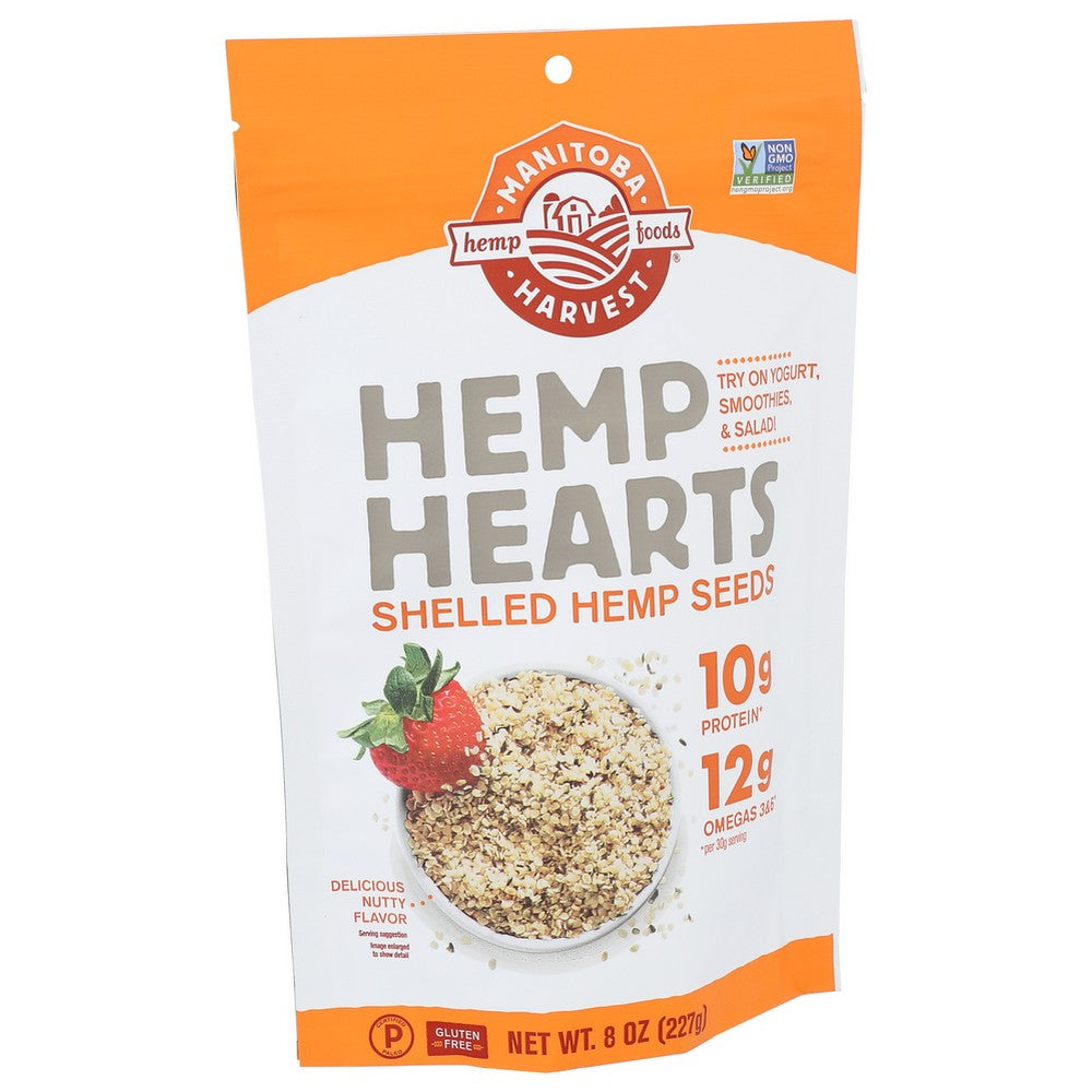 Manitoba Harvest , Manitoba Harvest Raw Shelled Hemp Seeds Hemp Heart, 8 Oz.,  Case of 8