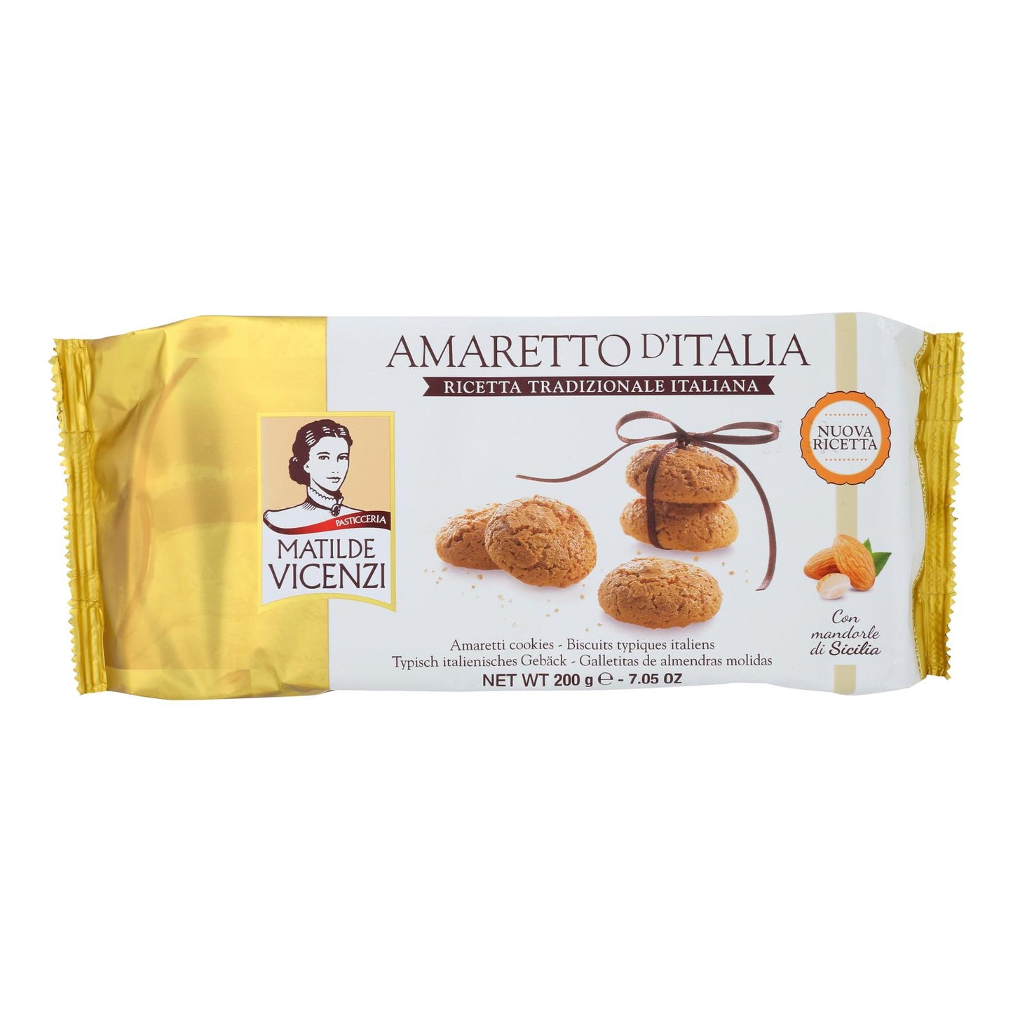 Vicenzi - Cookie Amaretto Original - Case of 12 - 7.05 Ounce