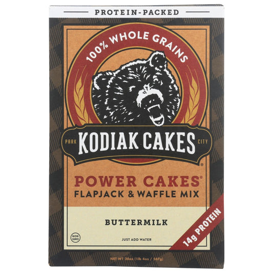 Kodiak Cakes® 1164, Buttermilk Flapjack & Waffle Mix 20 Ounce,  Case of 6