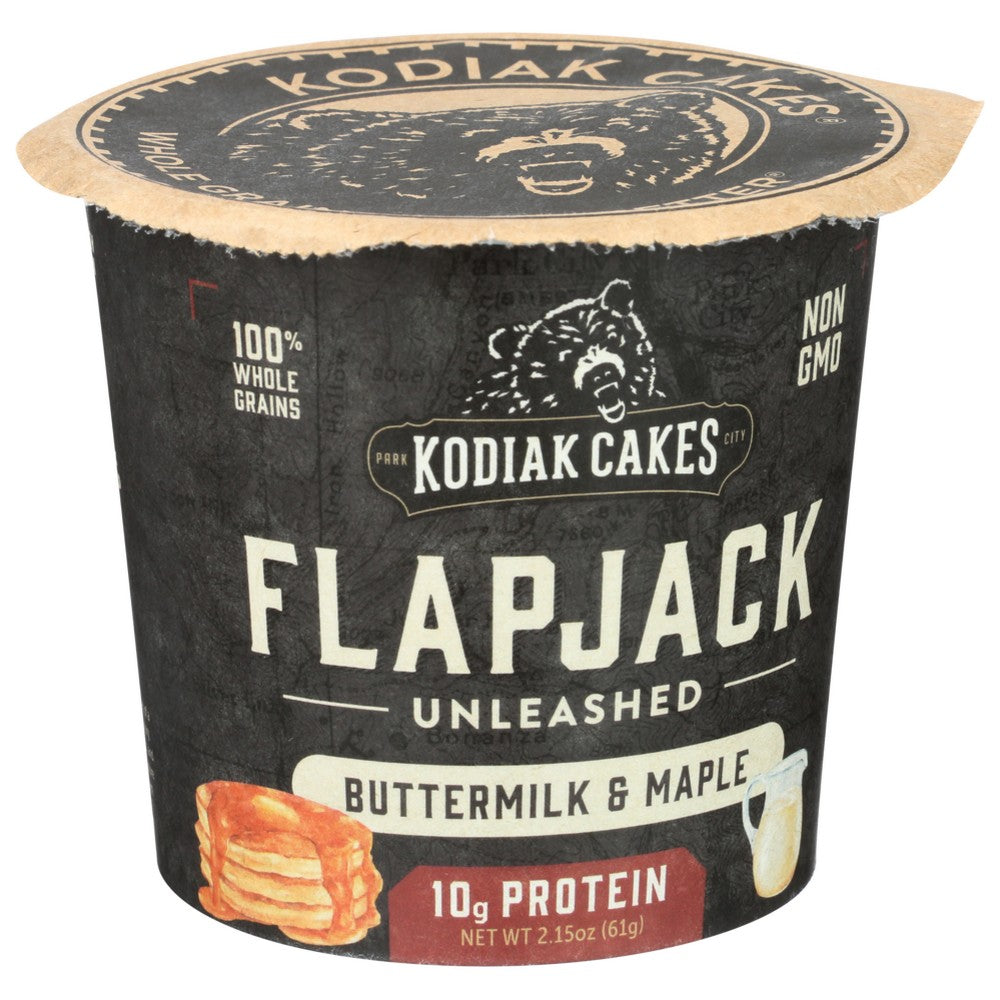 Kodiak Cakes 2001002003, Kodiak Cakes Flapjack On The Go Cup, Buttermilk And Maple, 2.15 Oz.,  Case of 12