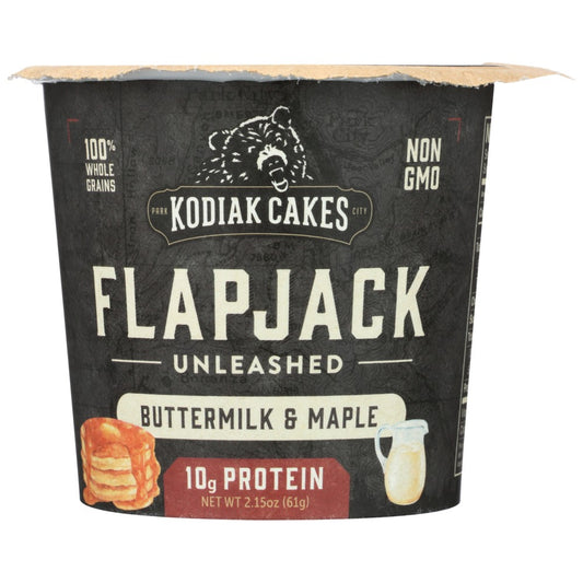 Kodiak Cakes 2001002003, Kodiak Cakes Flapjack On The Go Cup, Buttermilk And Maple, 2.15 Oz.,  Case of 12