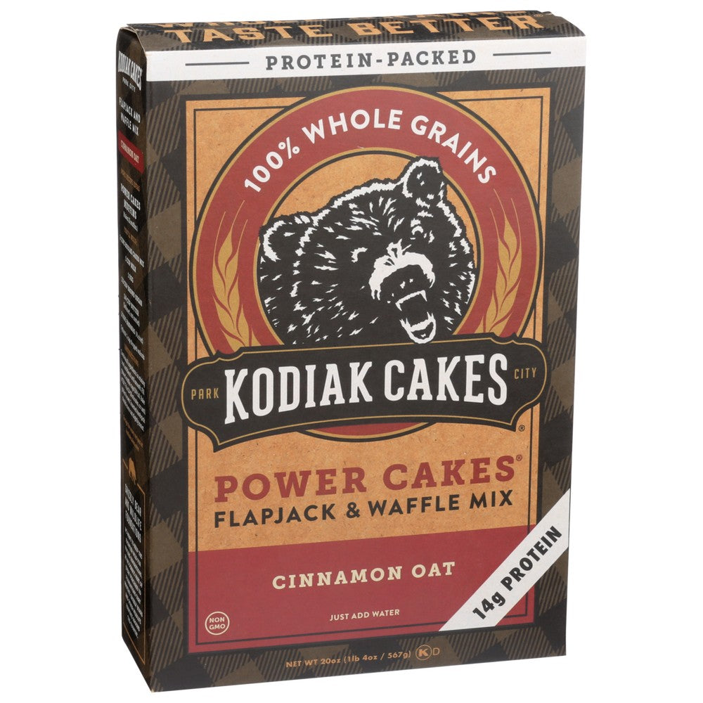 Kodiak Cakes® 1268, Cinnamonamon Oat Flapjack & Waffle Mix 20 Ounce,  Case of 6