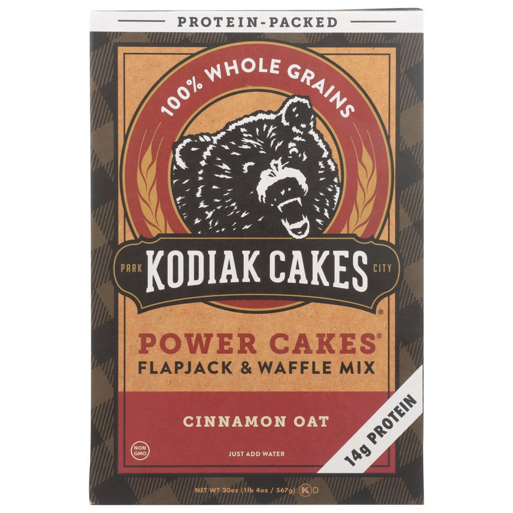 Kodiak Cakes® 1268, Cinnamonamon Oat Flapjack & Waffle Mix 20 Ounce,  Case of 6