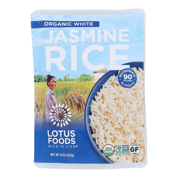 Lotus Foods - Rice White Jas Pouch - Case of 6-8 Ounce