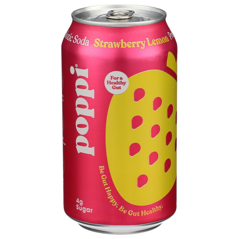 Poppi™ Sl123, Strawberry Lemon Strawberry Lemonade 12 Fluid Ounce,  Case of 12