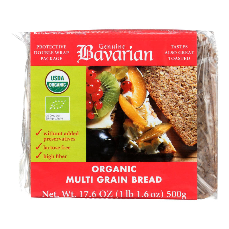 Genuine Bavarian Breads Rye - Multigrain - Case of 6 - 17.6 Ounce.