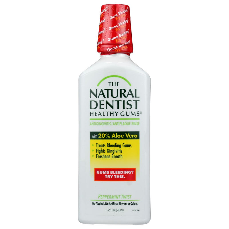 Natural Dentist Mouthrinse Ppprmint Twist - 17 Ounce, Case of 3