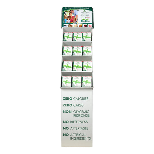 Sweet Leaf - Display Stevia Plus Packets - Case of 48 - 35 Count