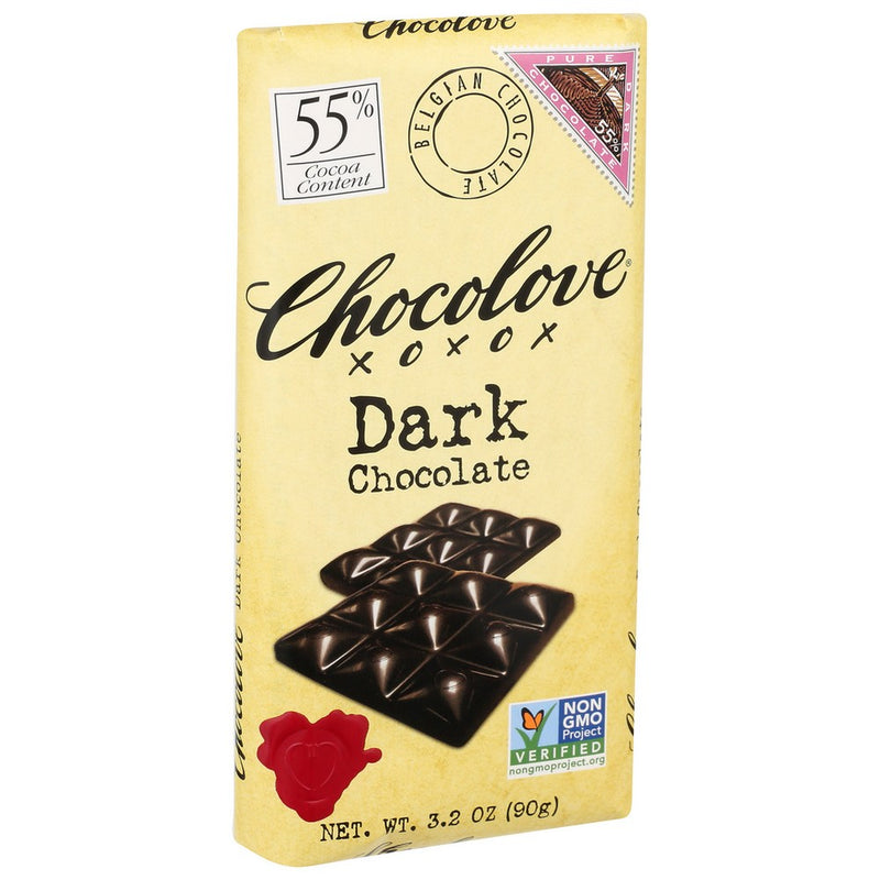 Chocolove Chocolate Bar Drk - 3 Ounce, Case of 12