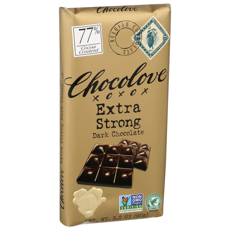 Chocolove Chocolate Bar Drk Xstrng - 3 Ounce, Case of 12