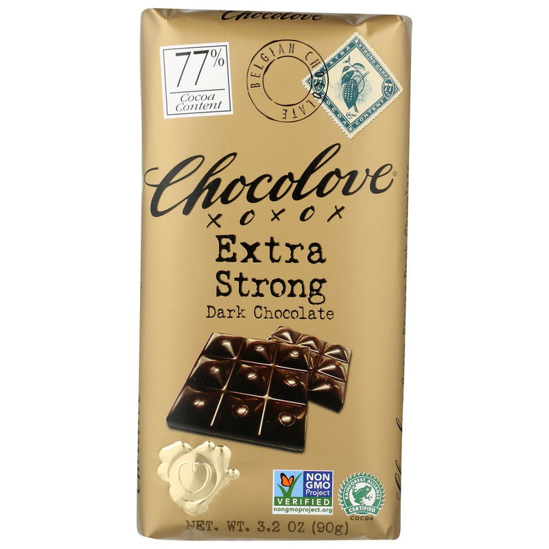 Chocolove Chocolate Bar Drk Xstrng - 3 Ounce, Case of 12