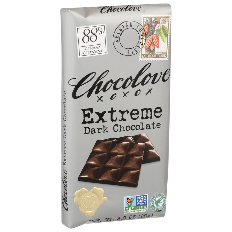 Chocolove Chocolate Bar Drk - 3 Ounce, Case of 12