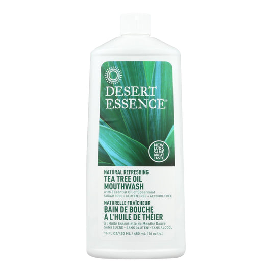 Desert Essence - Natural Refreshing Tea Tree Oil Mouthwash - 16 fl Ounce