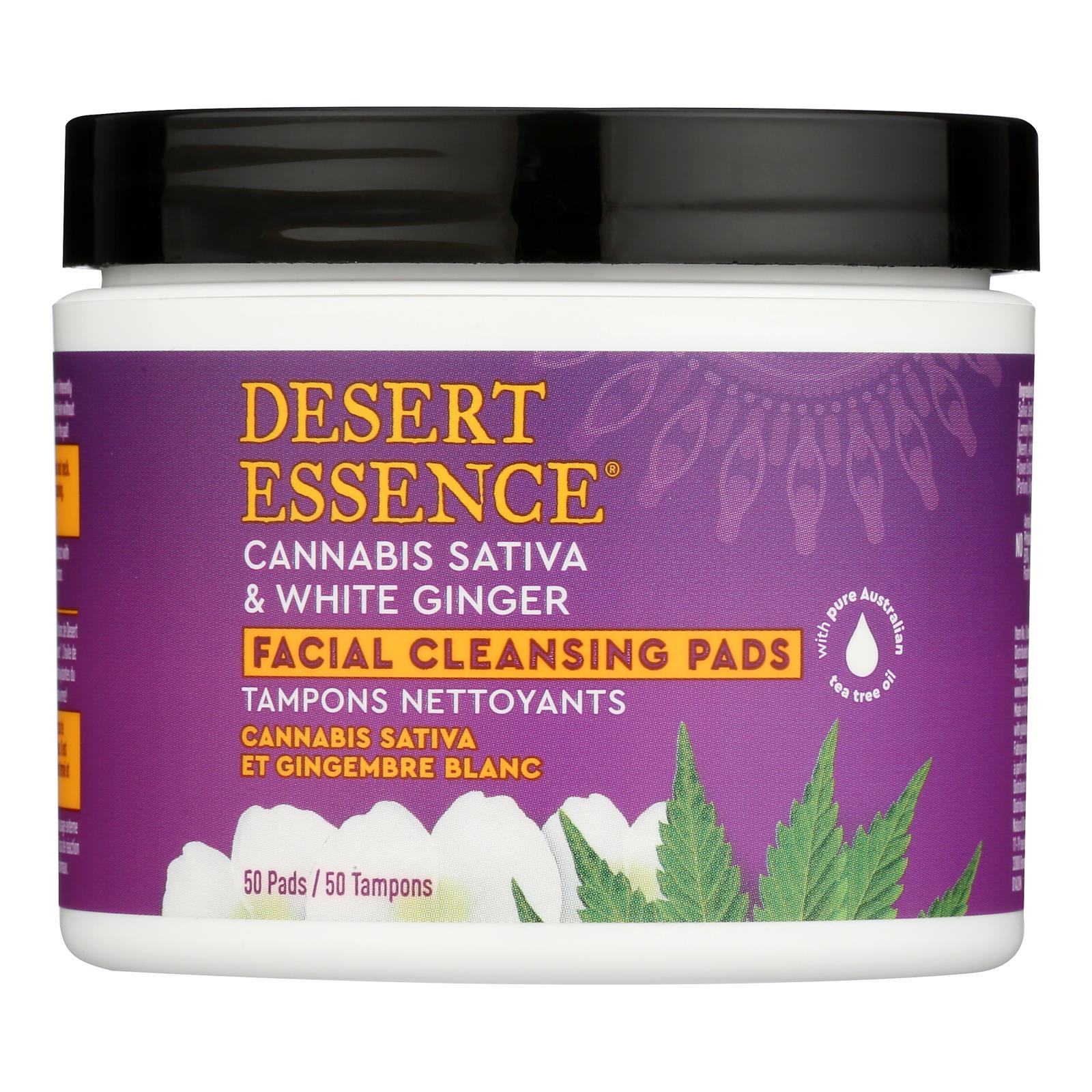 Desert Essence - Clnsng Pad Cbd Wht Ginger - 1 Each-50 Count