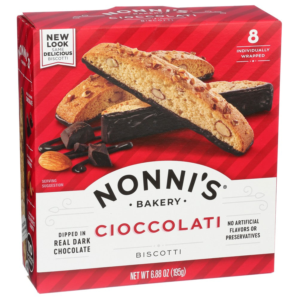 Nonni's® 197380,  Cioccolati Biscotti 6.88 Ounce,  Case of 6