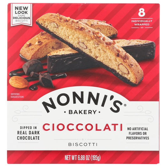 Nonni's® 197380,  Cioccolati Biscotti 6.88 Ounce,  Case of 6