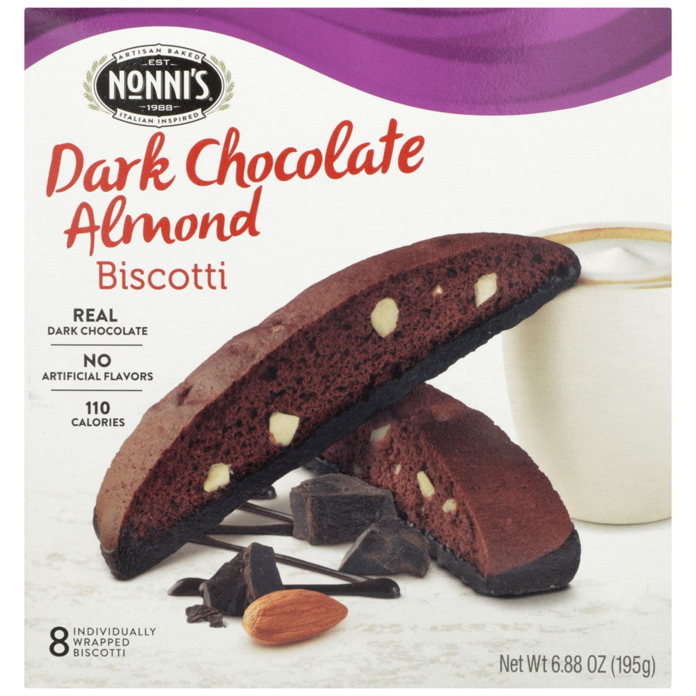 Nonnis Biscotti Drk Choc Almond - 7 Ounce,  Case of 6