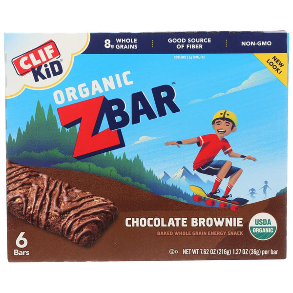 Clif Kid Choc Zbar Brownie 6pk Organic - 8 Ounce,  Case of 9