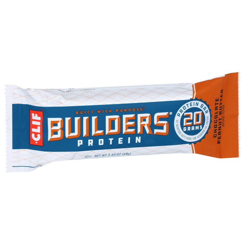 Clif® , Clif Builder’S Protein Bar, Chocolate Peanut Butter, 2.4 Oz.,  Case of 12