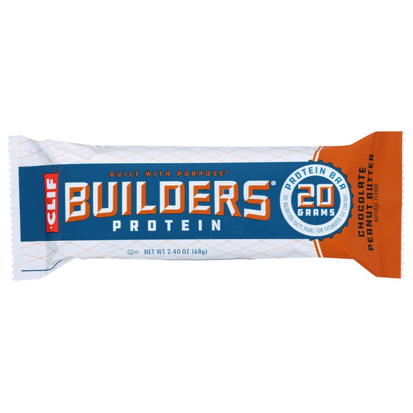 Clif® , Clif Builder’S Protein Bar, Chocolate Peanut Butter, 2.4 Oz.,  Case of 12