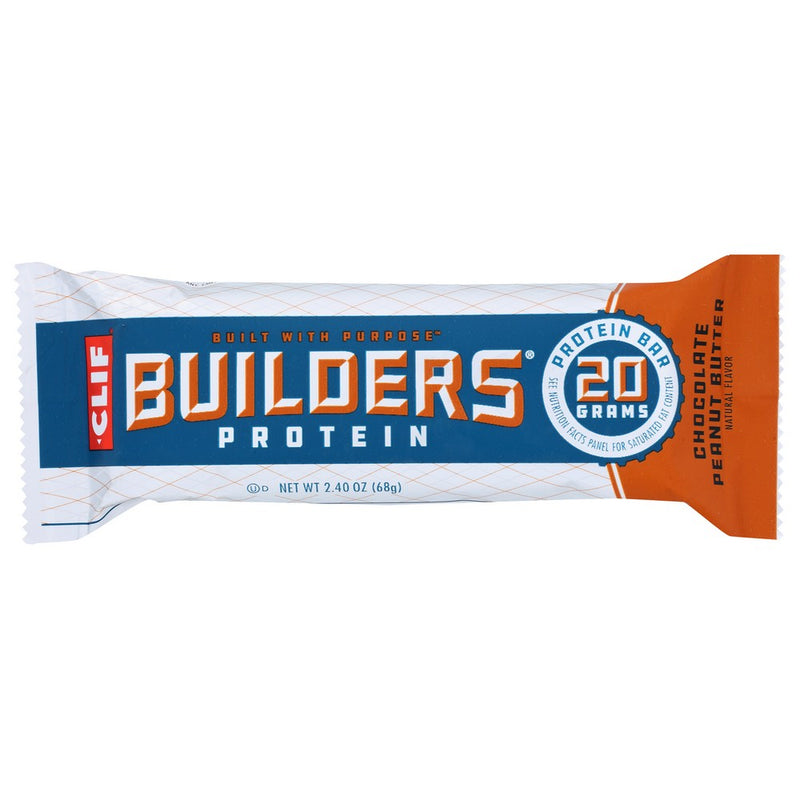 Clif® , Clif Builder’S Protein Bar, Chocolate Peanut Butter, 2.4 Oz.,  Case of 12