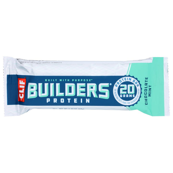 Clif® 10028, Clif Builder’S Protein Bar, Chocolate Mint, 2.4 Oz.  ,  Case of 12