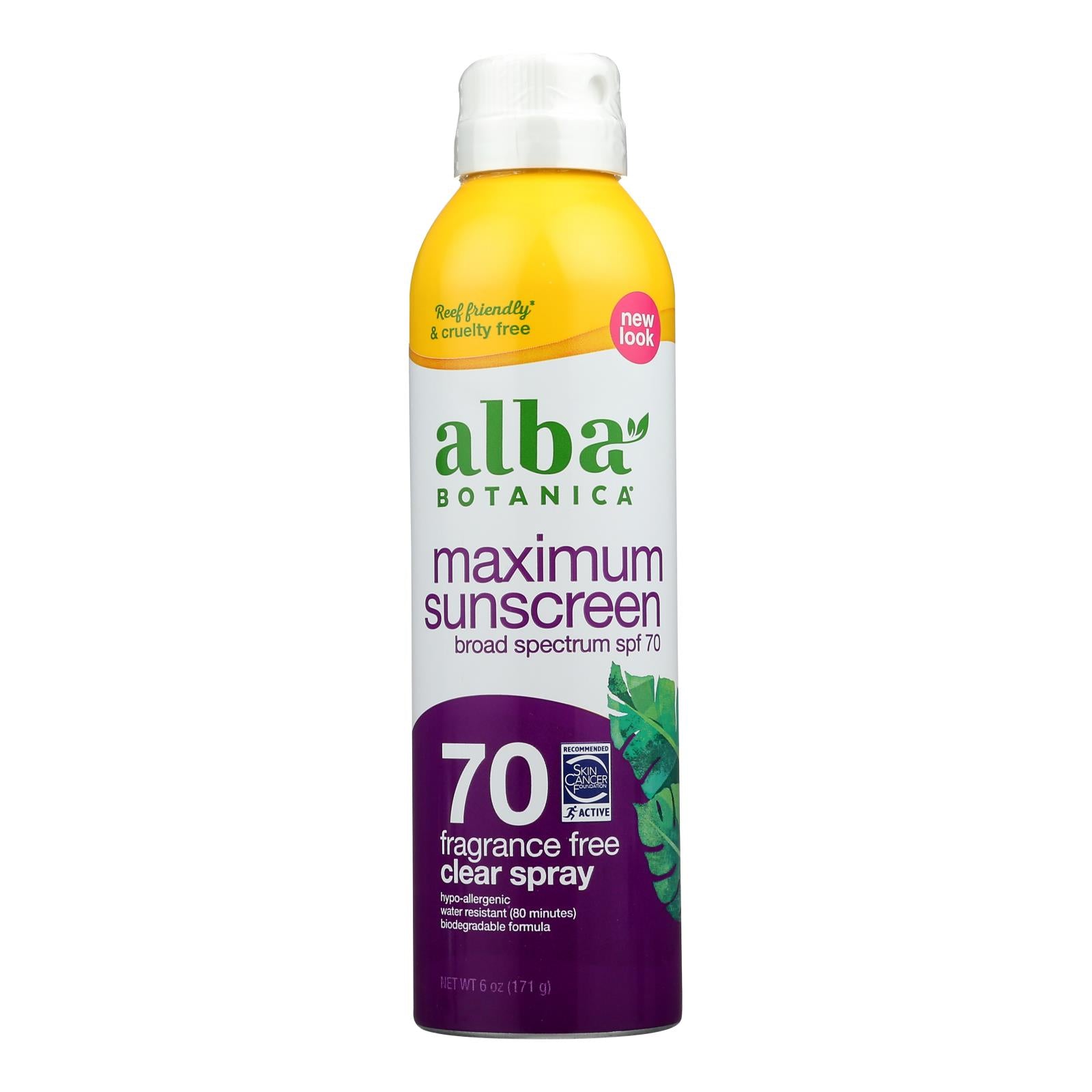 Alba Botanica - Sunscreen Spray For Face Mineral SPF 70 - 1 Each-5 Fluid Ounces