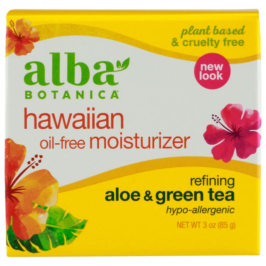 Alba Botanica® Al00812, Alba Botanica Refining Aloe & Green Tea Hawaiian Oil Free Moisturizer, 3 Oz.,  Case of 1