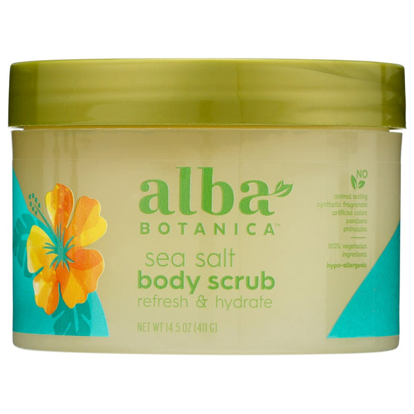 Alba Botanica Body Scrub Sea Salt - 15 Ounce, Case of 1