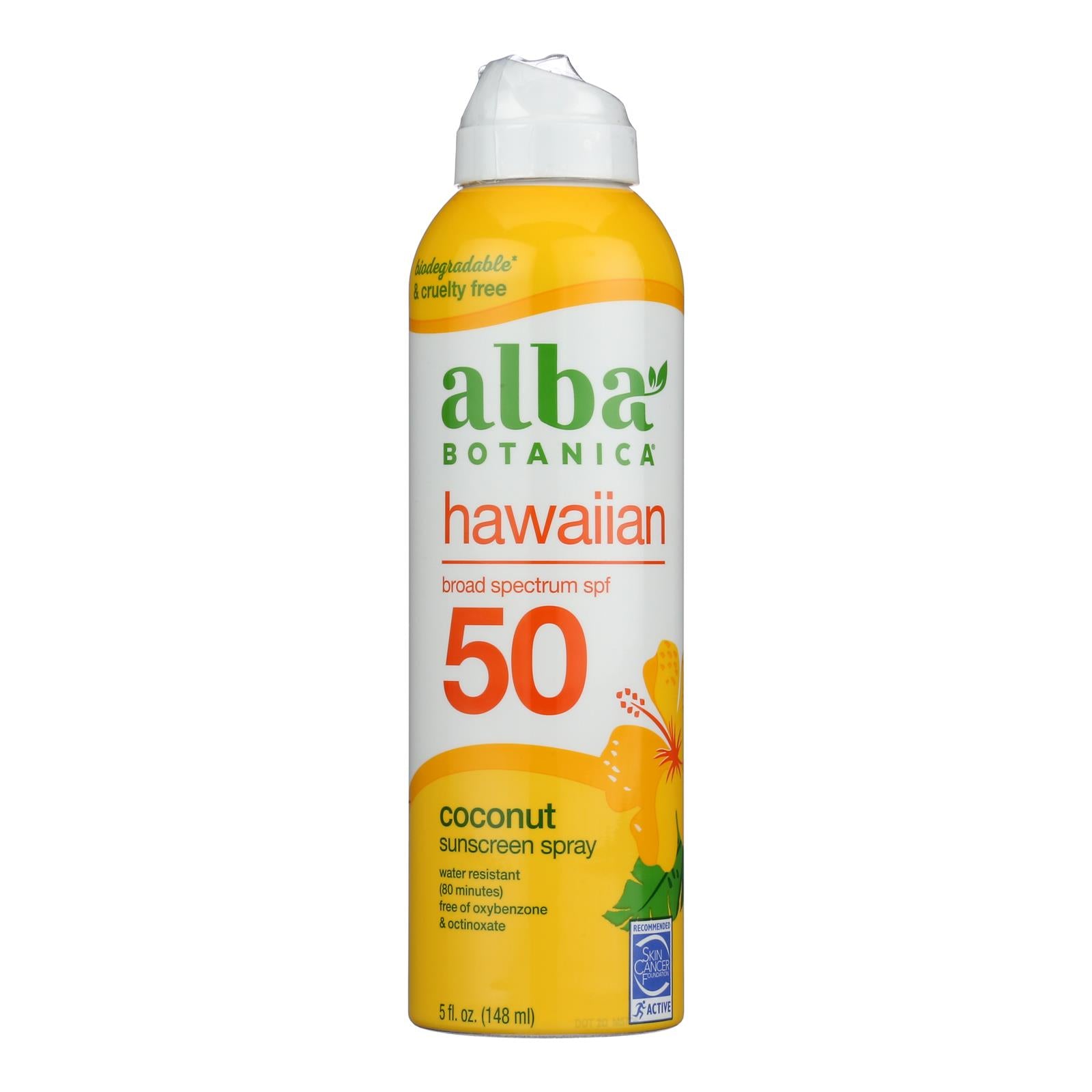 Alba Botanica - Sunscreen Spray Coconut SPF 50 - 1 Each-5 Fluid Ounces