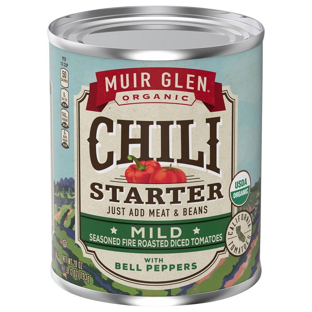 Muir Glen - Chli Strt Og2 Mld Rst Tom - Case of 12-28 OZ