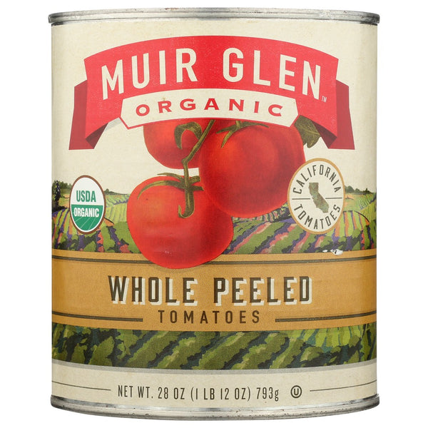 Muir Glen Tomato Peeld Whole - 28 Ounce, Case of 12