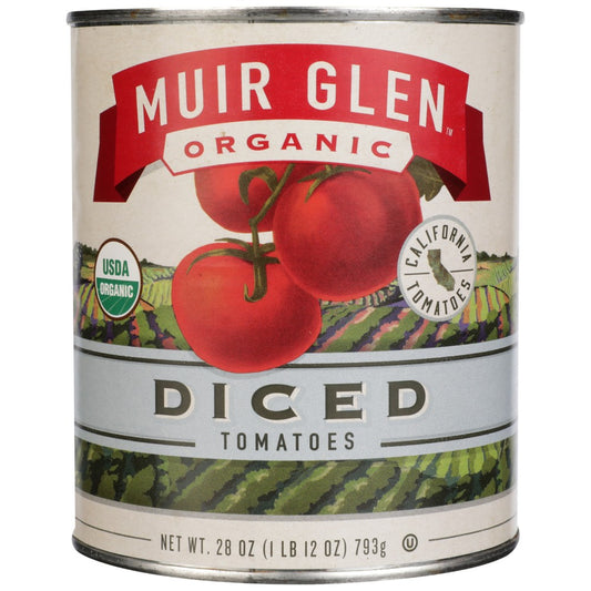 Muir Glen Tomato Diced - 28 Ounce,  Case of 12