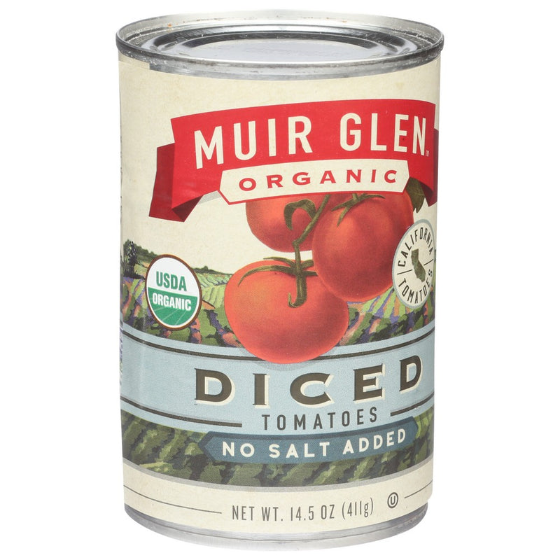 Muir Glen Tomato Ns Diced - 15 Ounce, Case of 12