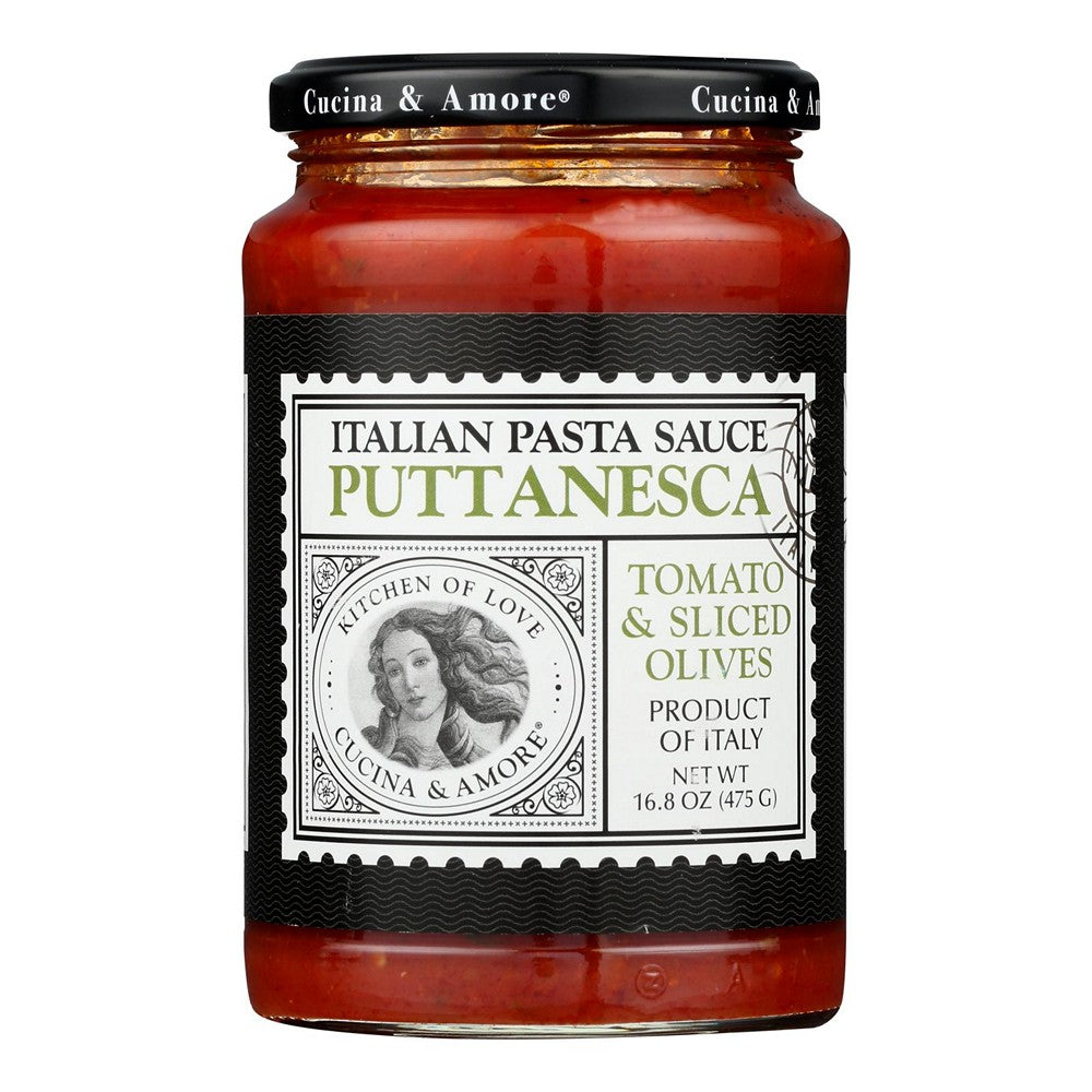 Cucina and Amore - Pasta Sauce - Puttanesca - Case of 6 - 16.8 oz.