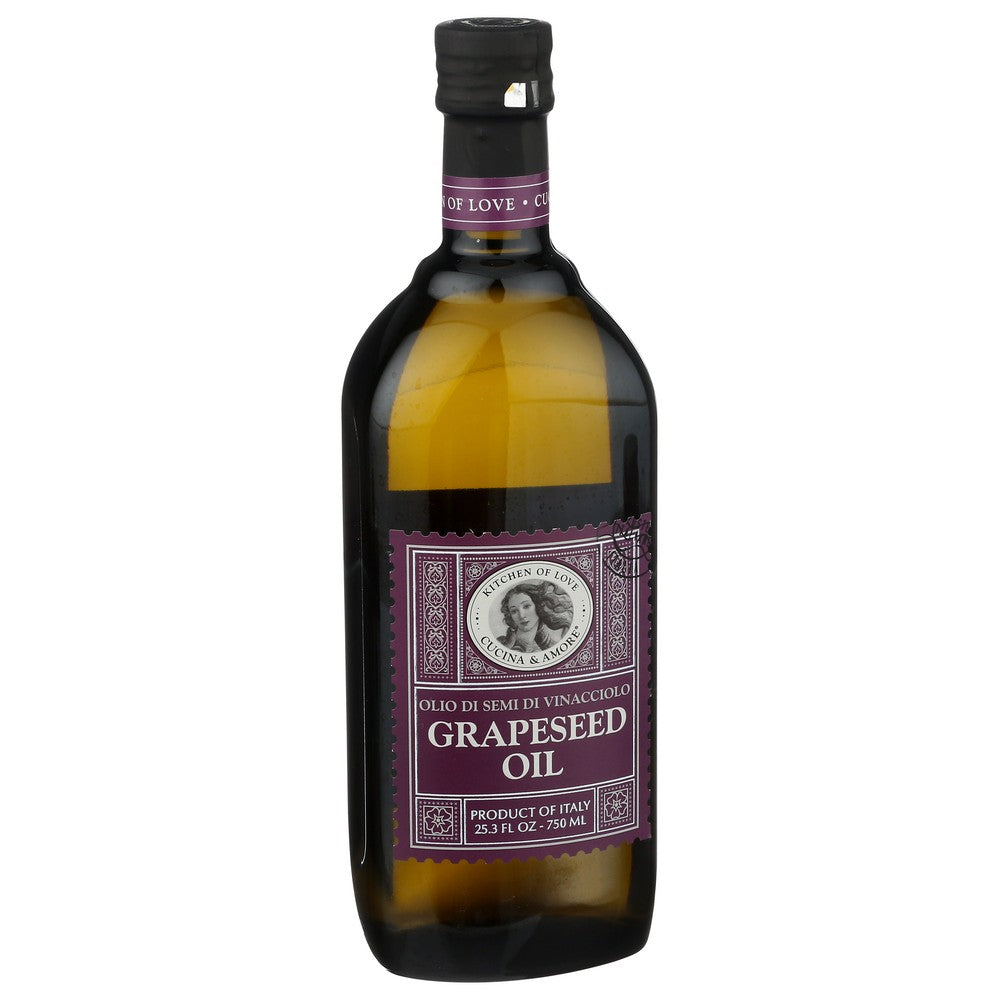 Cucina & Amore 3-005, Grapeseed Oil Grapeseed Oil (Italian) 25.3 Fluid Ounce,  Case of 6