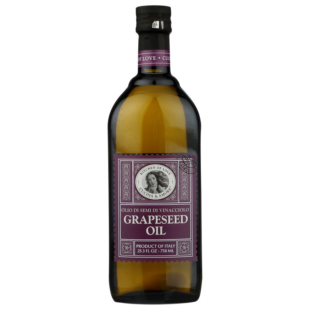 Cucina & Amore 3-005, Grapeseed Oil Grapeseed Oil (Italian) 25.3 Fluid Ounce,  Case of 6