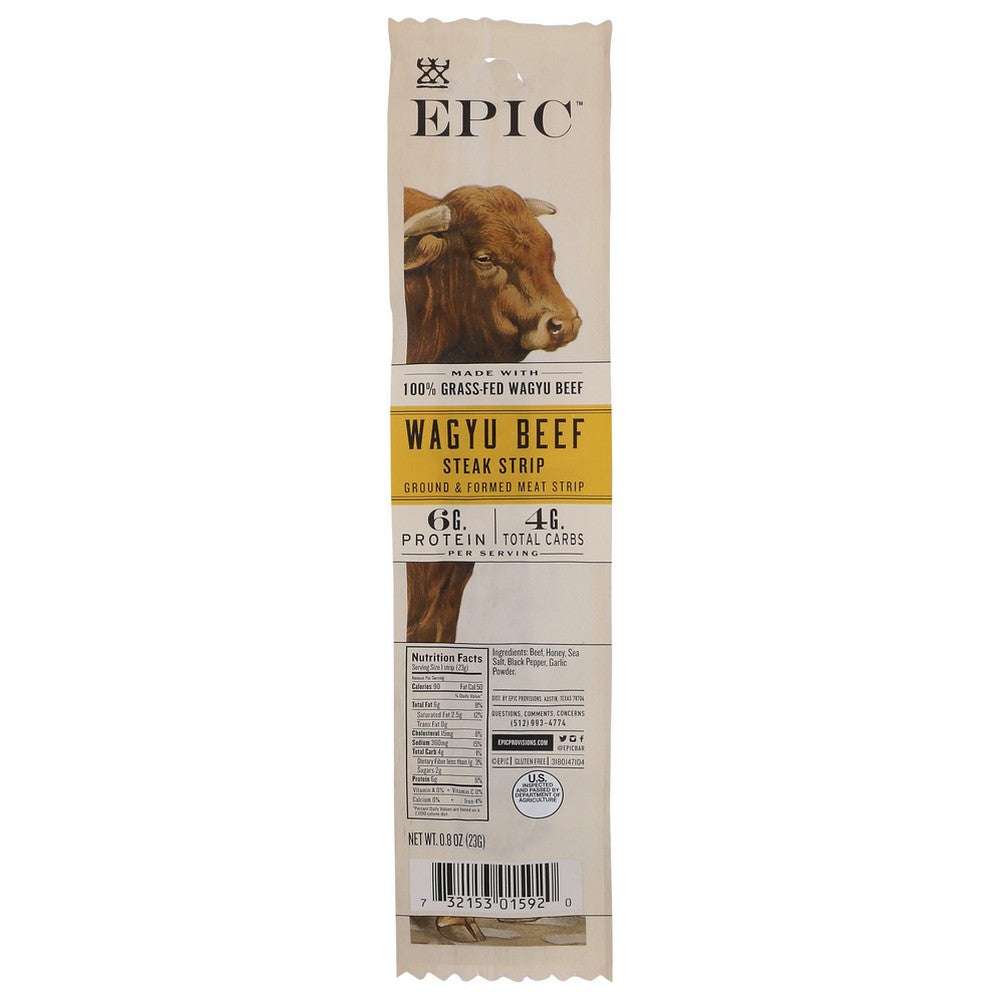 Epic® , Epic Strip-Steak-Wagyu Beef, 0.8 Oz.,  Case of 20