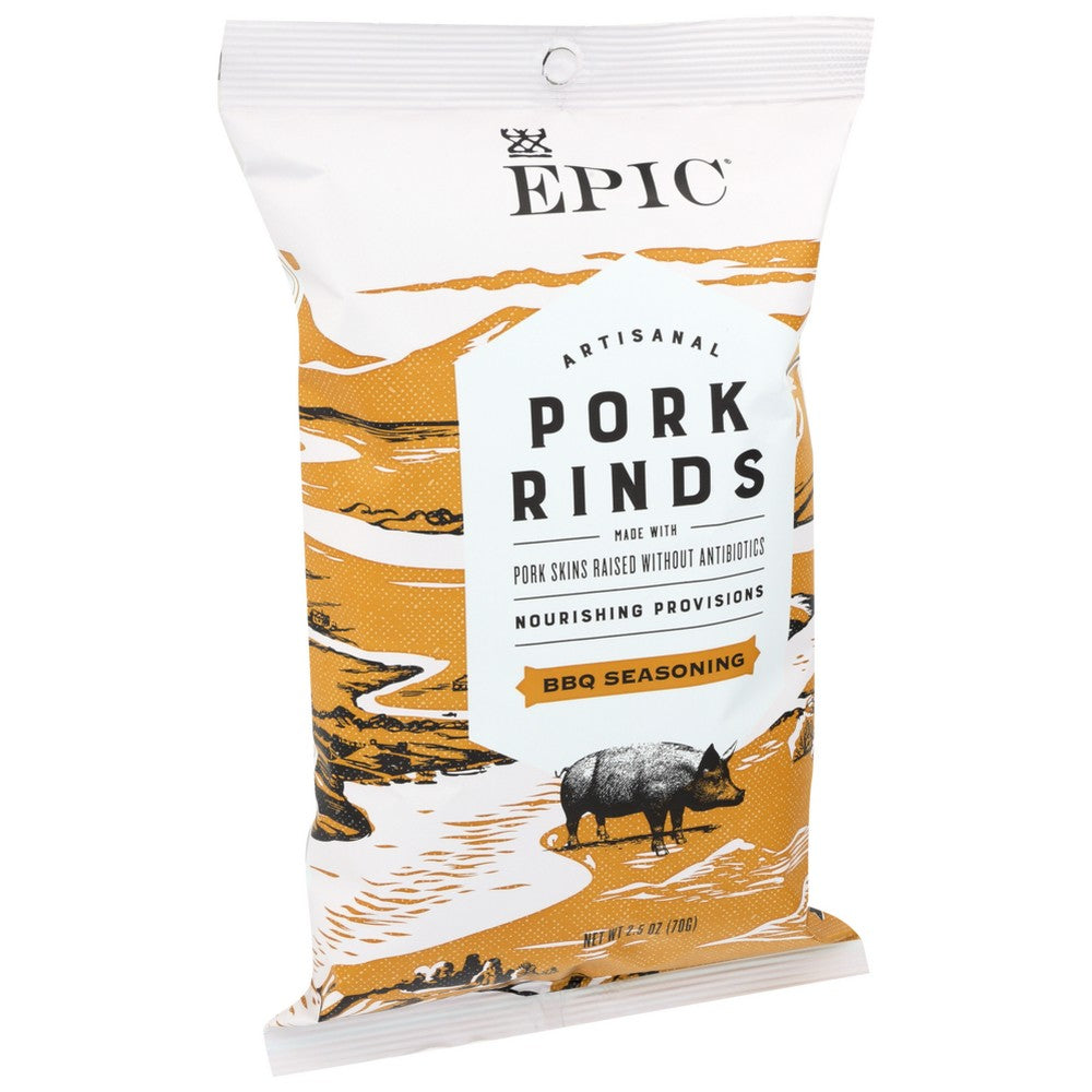 Epic® , Epic Pork Rinds, Texas Bbq Seasoning, 2.5 Oz.,  Case of 12