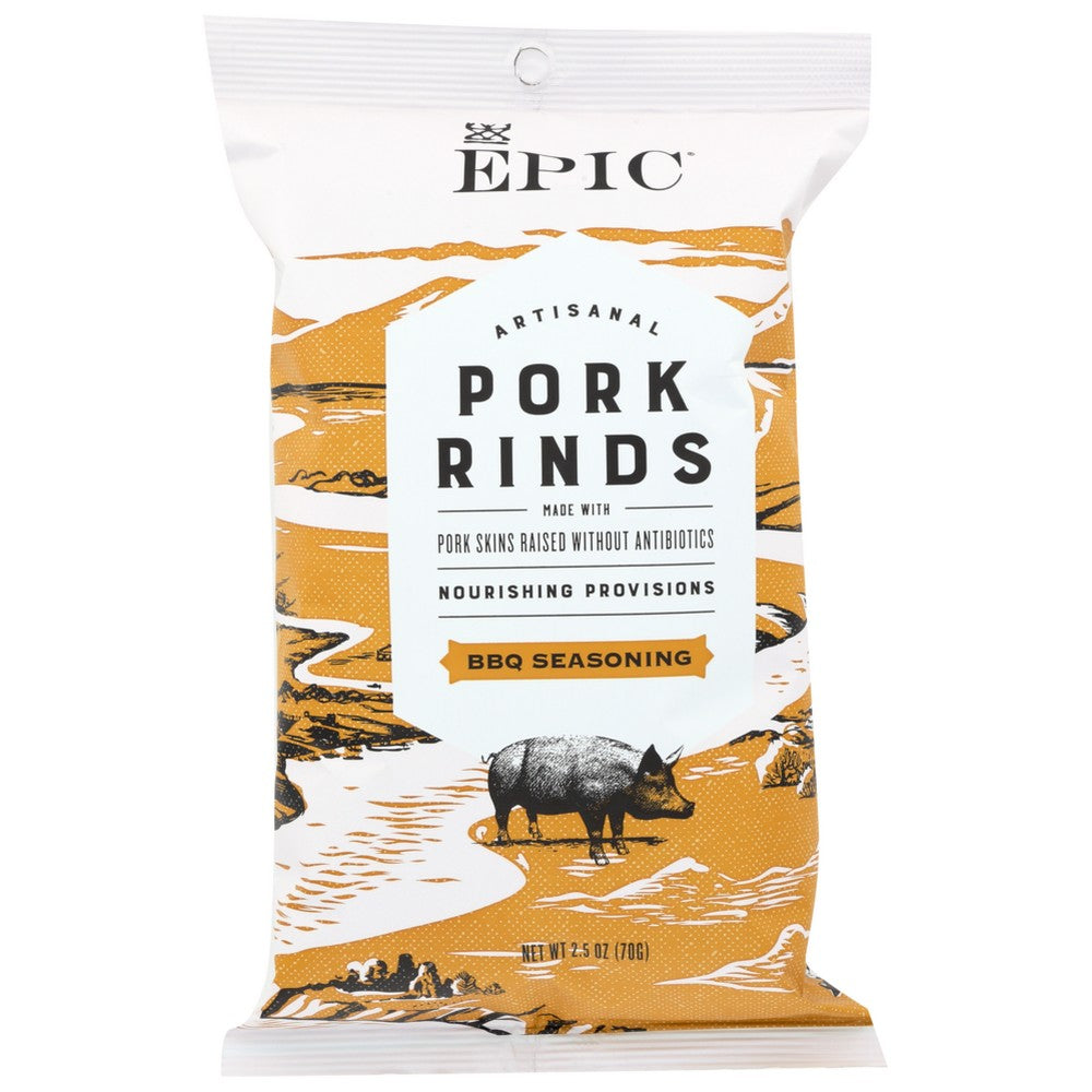 Epic® , Epic Pork Rinds, Texas Bbq Seasoning, 2.5 Oz.,  Case of 12