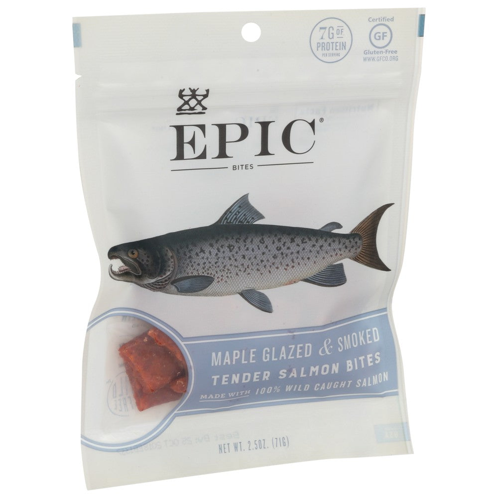 Epic® 301161, Epic Protein Bites, Salmon Maple Dill, 2.5 Oz.,  Case of 8