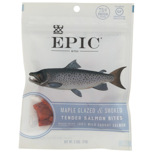 Epic® 301161, Epic Protein Bites, Salmon Maple Dill, 2.5 Oz.,  Case of 8