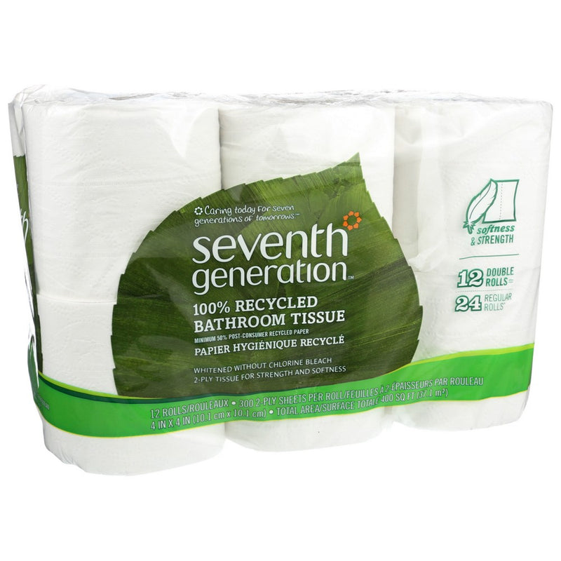 Seventh Generation Bath Tissue 2ply 12pk 300c - 1 Each, Case of 4