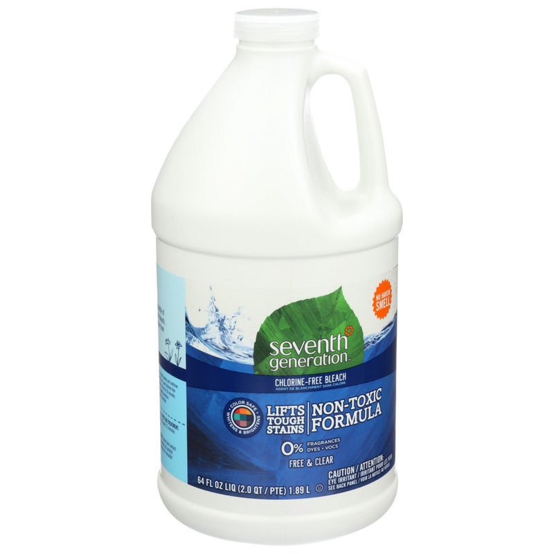 Seventh Generation Bleach Free & Clear Non C - 64 Ounce, Case of 6