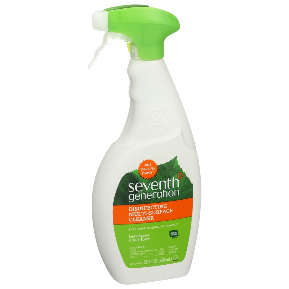 Seventh Generation 10028, Seventh Generation Cleaner Multipurpose, Lemongrass Citrus, 26 Fl. Oz.,  Case of 8