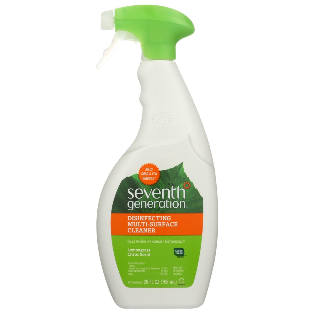 Seventh Generation 10028, Seventh Generation Cleaner Multipurpose, Lemongrass Citrus, 26 Fl. Oz.,  Case of 8