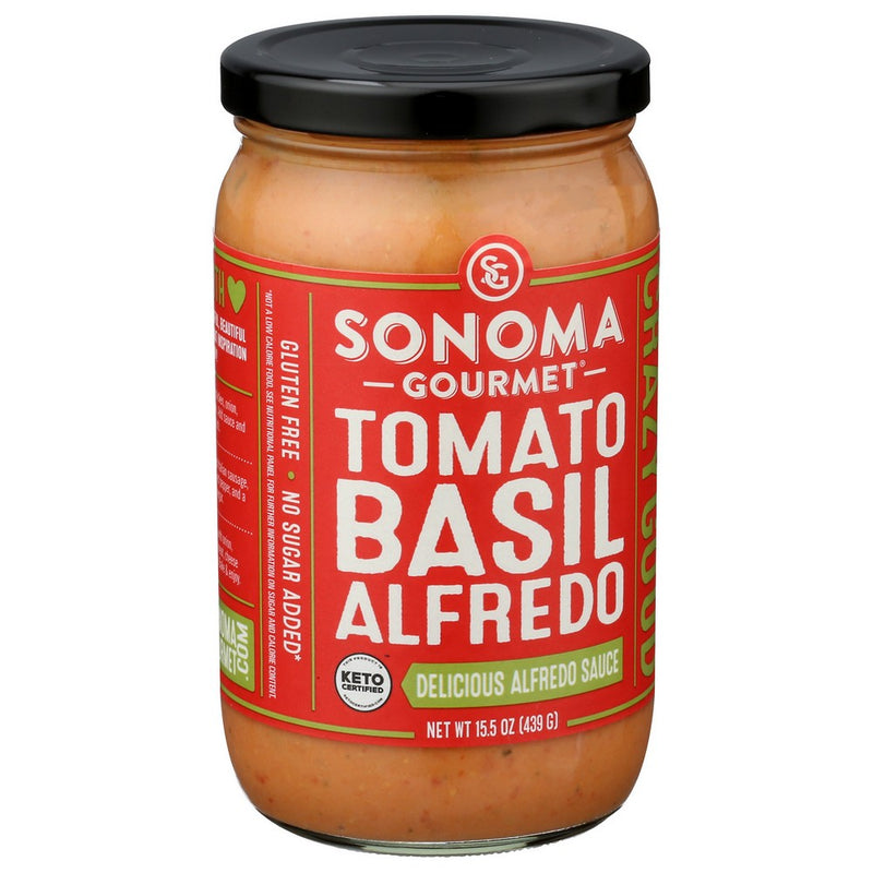 Sonoma Gourmet Sauce Tomato Basil Alfrdo - 16 Ounce, Case of 6